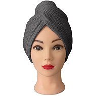 Kaptan Hair turban waffle, dark grey - Turban