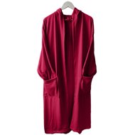 Kaptan Hooded bathrobe burgundy M - Bathrobe