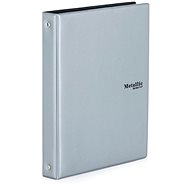 Cardboard P+P Karis A5 PVC Metallic silver - Notepad