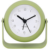 Karlsson Analog alarm clock BUNKY, diameter 9 cm, green - Alarm Clock