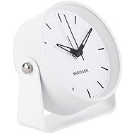 Karlsson Minimalist alarm clock CALM, diameter 9,5 cm, white - Alarm Clock