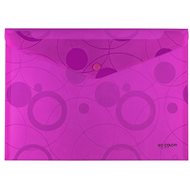 Karton P+P A5 PP envelope with a button NEO COLORI pink - Document Folder