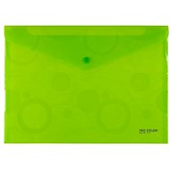 Karton P+P A5 PP envelope with a button NEO COLORI green - Document Folder