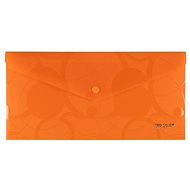 Karton P+P Envelope DL PP with button NEO COLORI orange - Document Folder