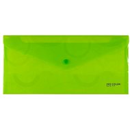 Karton P+P Envelope DL PP with button NEO COLORI green - Document Folder