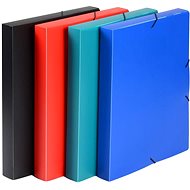Karton P+P PP box with rubber A4 Classic red - Document Folder
