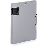 KARTON P+P Pastelini Box PP mit Gummi A4 grau - Dokumentenmappe