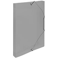 Karton P+P Lines A4 - PP box with rubber - Document Folder