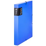 Karton P+P Opaline blue PP box with rubber A4 - Document Folder
