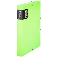 Karton P+P Opaline green PP box with rubber A4 - Document Folder