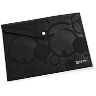 Karton P+P Black and white envelope with print A4 - Document Folder