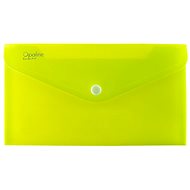 Karton P+P Lime green envelope with DL button - Document Folder