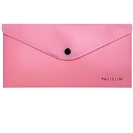 Karton P+P PASTELINI pink envelope with print DL - Document Folder