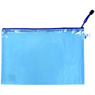 Karton P+P Blue mesh envelope with zipper A4 - Document Folder