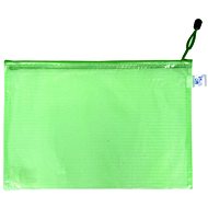 Karton P+P Green mesh envelope with zipper A4 - Document Folder