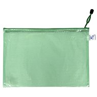 Karton P+P Mesh envelope with zipper A5 - green - Document Folder