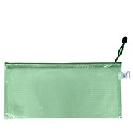 Karton P+P Zippered envelope with mesh DL - green - Document Folder