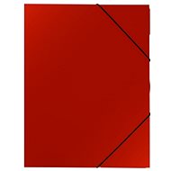 Cardboard P+P Sloha PP with rubber A4 - Classic red - Document Folder