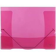 Karton P+P Lines red - Folders with rubber - Document Folder