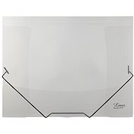 Karton P+P Lines transparent with rubber - Document Folder