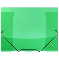 Karton P+P Lines green - Folders with rubber - Document Folder
