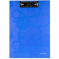 Karton P+P Double folder A4 laminated NEO colourI blue - Clipboard