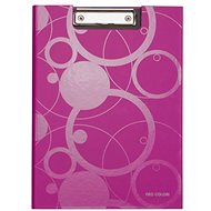 Karton P+P Double folder A4 laminated NEO colourI pink - Clipboard