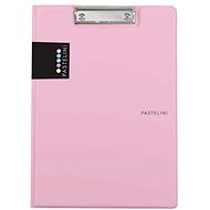 Karton P+P Double folder A4 plastic PASTELINI pink - Clipboard