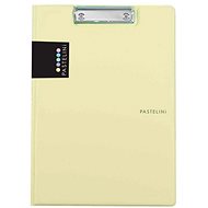Karton P+P Double folder A4 plastic PASTELINI yellow - Clipboard