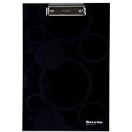 Karton P+P One-ring binder A4 lamino Black and White black - Clipboard