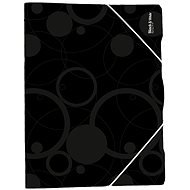 Karton P+P Folding map 3-fold with PP black and white rubber - Document Folder