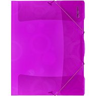 Karton P+P Folding map 3-fold with PP rubber Neo Colori pink - Document Folder