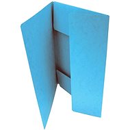 Hit Office Folding folder 253 A4 3 flaps light blue - Document Folder
