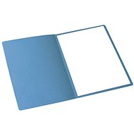 Hit Office Folding folder 250 A4 without flaps light blue - Document Folder
