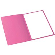 Hit Office Folding folder 250 A4 without flaps pink - Document Folder