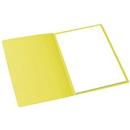 Hit Office Folding folder 250 A4 without flaps yellow - Document Folder
