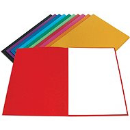 Hit Office Folding folder 250 A4 without flaps red - Document Folder