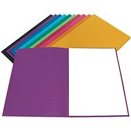 Hit Office Folding folder 250 A4 without flaps purple - Document Folder