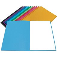 Hit Office Folding folder 250 A4 without flaps light blue - Document Folder
