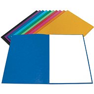 Hit Office Folding folder 250 A4 without flaps dark blue - Document Folder