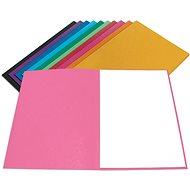 Hit Office Folding folder 250 A4 without flaps pink - Document Folder