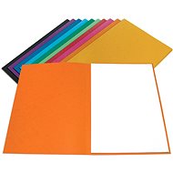 Hit Office Folding folder 250 A4 without flaps orange - Document Folder
