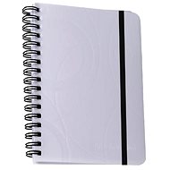 Karton P+P Ring binder A6 line 70 l. PP Black and White white - Notepad