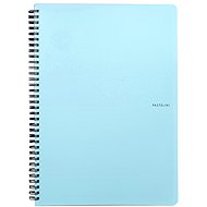 Cardboard P+P Pastelini Twin wire A4 PP blue - Journal