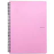 CARDBOARD P+P Pastelini Twin wire A5 PP pink - Journal