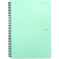 Cardboard P+P Pastelini Twin wire A4 PP green - Journal