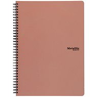 Karton P+P Twin wire pad A4 PP Metallic copper - Notepad