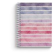 Cardboard P+P Twin wire pad A4 Soft Stripes - Notepad