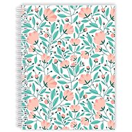 Cardboard P+P Twin wire pad A5 Soft Spring Flowers - Notepad