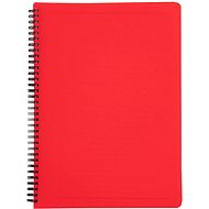 Cardboard P+P Twin wire pad A5 PP Classic red - Notepad